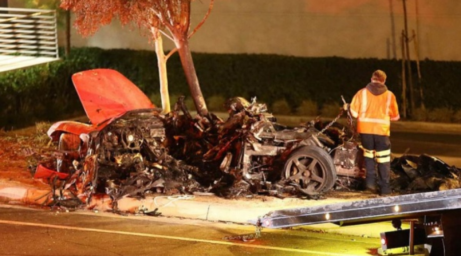 As&iacute; qued&oacute; el veh&iacute;culo en el que viajaba el actor, junto a su amigo salvadore&ntilde;o, tras el accidente.