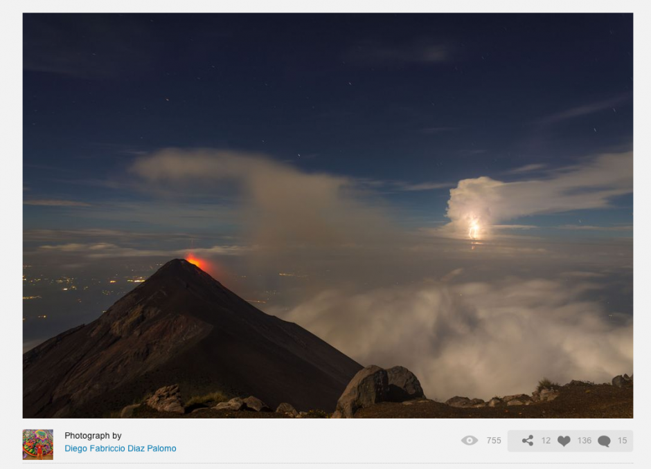Esta es la foto del joven guatemalteco Fabriccio Díaz, de 17 años, que compite en el concurso "The Moment" (El Momento) de National Geographic. (Foto: National Geographic)