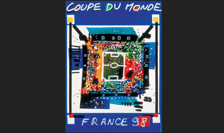 Nuevamente en este afiche apareci&oacute; representado un estadio de f&uacute;tbol.&nbsp;