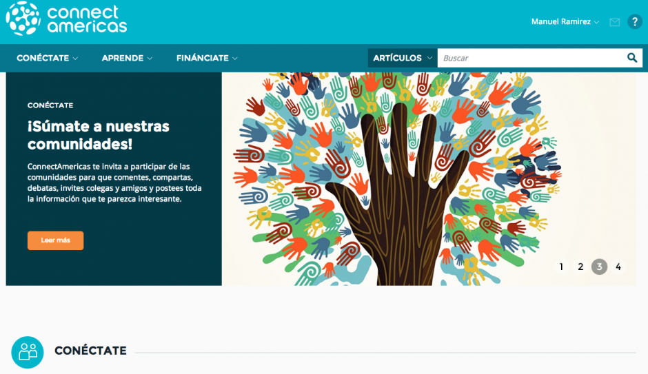 El usuario de ConnectAmericas tiene acceso a cursos e informaci&oacute;n para poder acceder a los mercados de Norte, Sur, Centro Am&eacute;rica y El Caribe, as&iacute; como Europa.