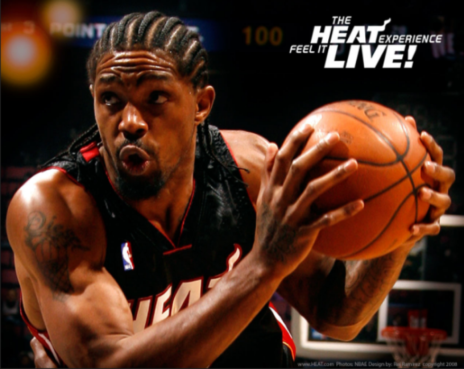 El veterano ala-pivote Udonis Haslem, de los Heat de Miami.&nbsp;