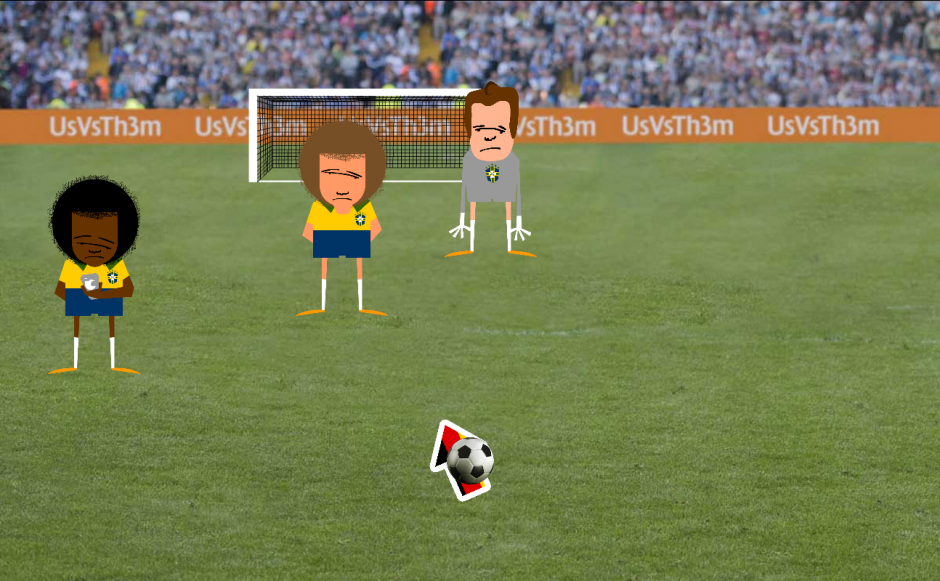 La debacle de Brasil ante Alemania provoc&oacute; m&uacute;ltiples reacciones, a un "creativo" hasta se le ocurri&oacute; inventarse y videojuego.&nbsp;