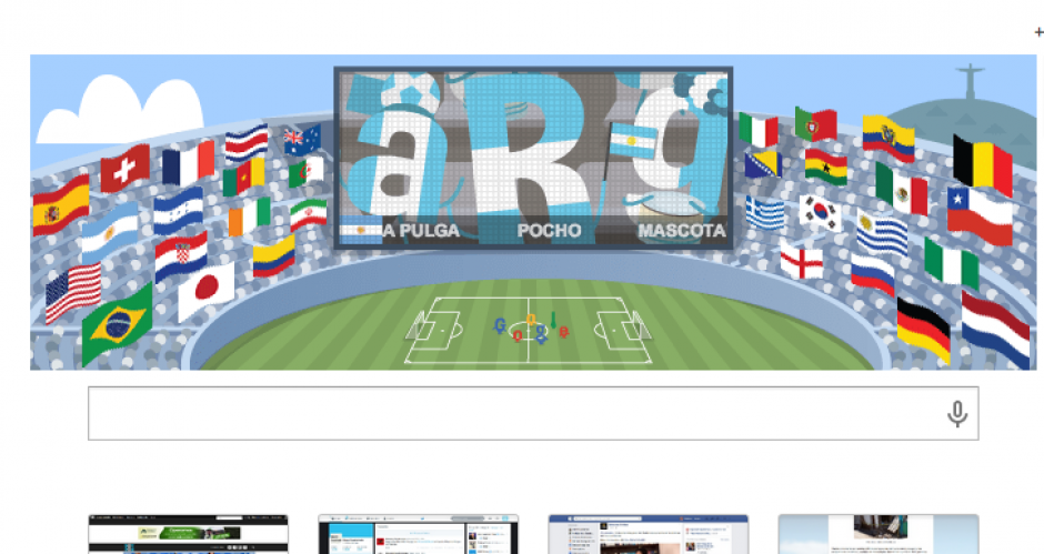 Google se une a la fiesta de la final del Mundial Brasil 2014 entre Argentina y Alemania.