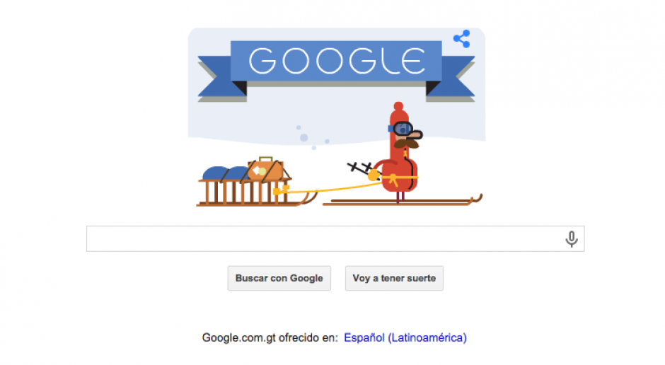 Esta es la imagen que se muestra en la p&aacute;gina oficial de Google para este 24 de diciembre.&nbsp;