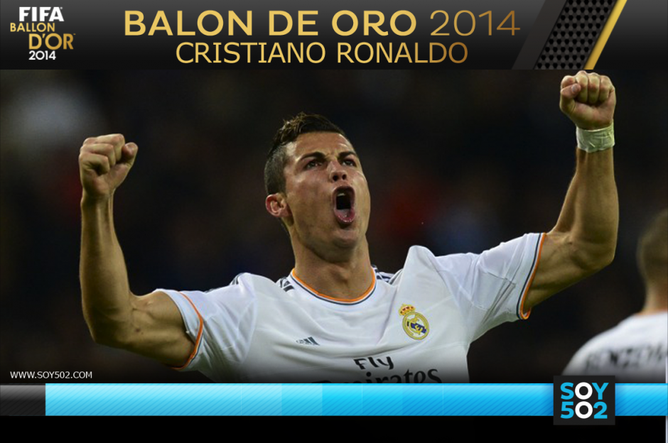 Cristiano Ronaldo gan&oacute; su tercer Bal&oacute;n de Oro. (Imagen: Javier Marroqu&iacute;n/Soy502)