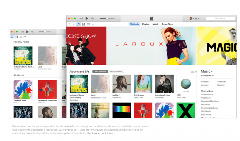 Apple actualiza iTunes a la versi&oacute;n 12.1 con mejoras notables. (Imagen: Apple)