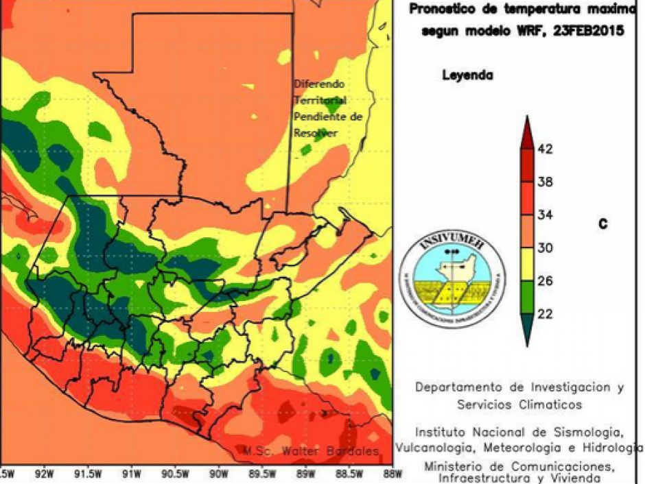 Durante el d&iacute;a se percibir&aacute; un aumento del calor, seg&uacute;n anunciaron las autoridades de la Conred y el Insivumeh. (Foto: Insivumeh)&nbsp;