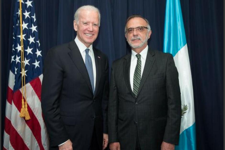El vicepresidente de Estados Unidos se reuni&oacute; con el Comisionado Vel&aacute;zquez en Guatemala. &nbsp;(Foto: Internet)&nbsp;