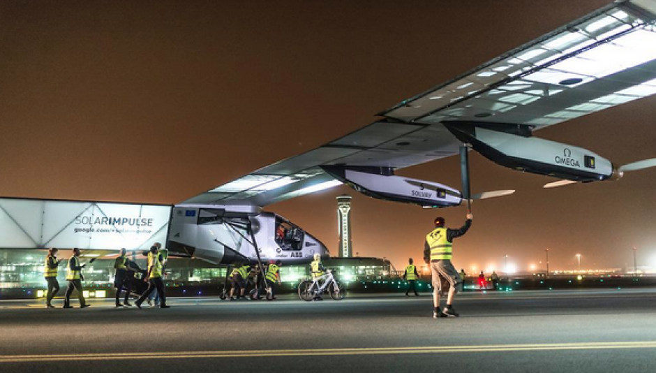 Sin combustible el avión finalizó su primera etapa en un recorrido de 13 horas. (Foto: Internet)&nbsp;