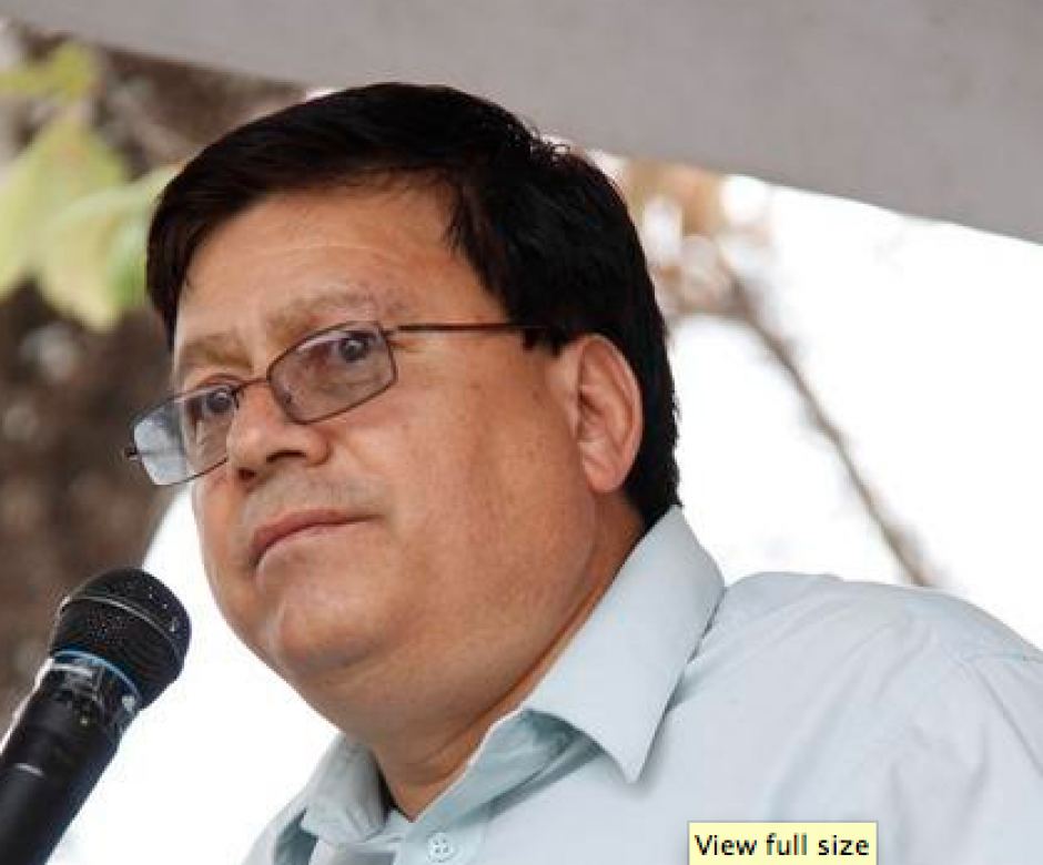 Eswin Francisco Ramos renunció a su cargo como director de Amsa luego de la polémica generada por el proyecto de la limpieza del lago. (Foto: Digef)