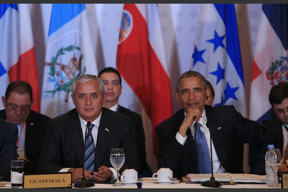 El presidente Otto Pérez Molina dirigió la reunión del presidente de Estados Unidos, Barack Obama, con los Jefes de Estado del Sica. (Foto: AGN)