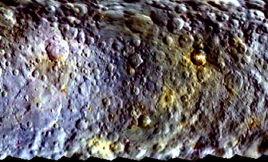El planeta enano Ceres es de colores. (Foto: Nasa)
