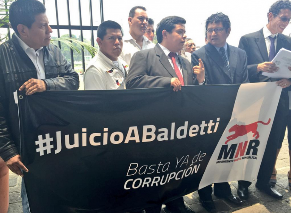 El Movimiento Nueva Rep&uacute;blica pide el antejuicio contra la Vicepresidenta Roxana Baldetti. (Foto: Evelyn de Le&oacute;n/Soy502)&nbsp;