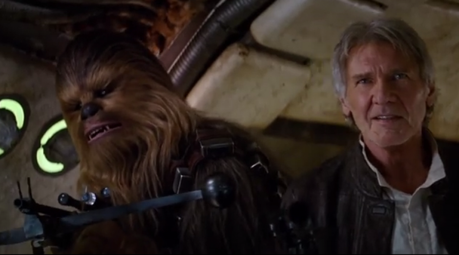 En el nuevo adelanto del esperado capítulo VII de Star Wars se puede observar a Han Solo y Chewbacca. (Foto: Youtube)