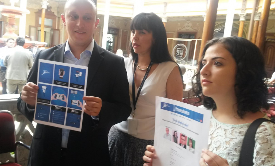Guatemala Visible presentó la plataforma “Promesómetro“. (Foto: Soy502)
