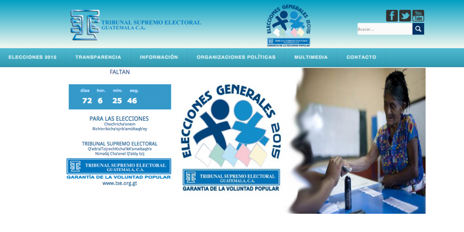 La página para las elecciones 2015 será presentada oficialmente la próxima semana. (Foto: Soy502)&nbsp;