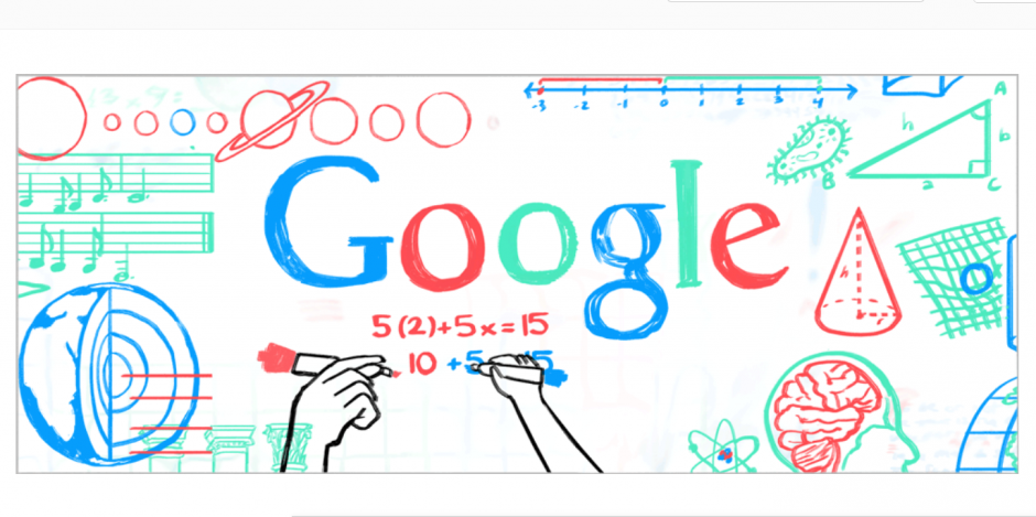 Google elabor&oacute; un colorido "doodle" en el D&iacute;a de los Maestros". (Imagen: Google)