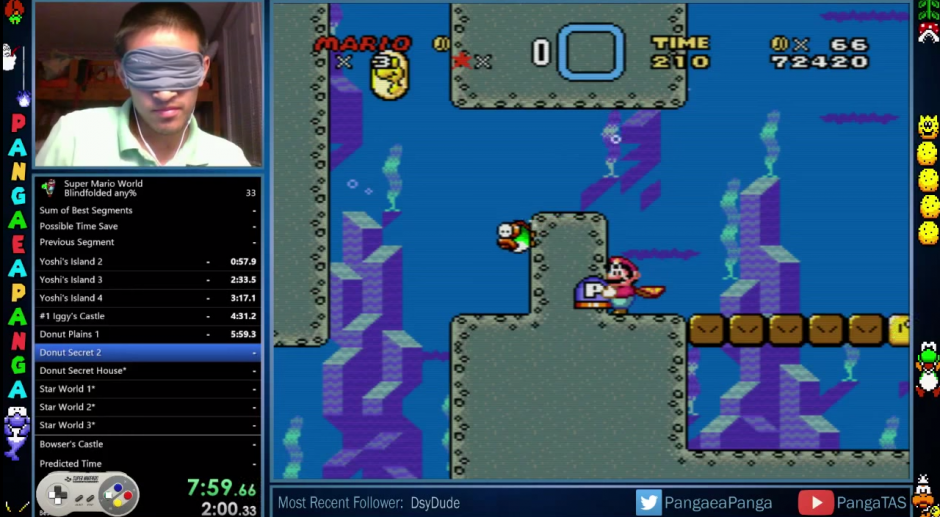 Derrota el videojuego Super Mario World con los ojos vendados. (Imagen. Youtube)