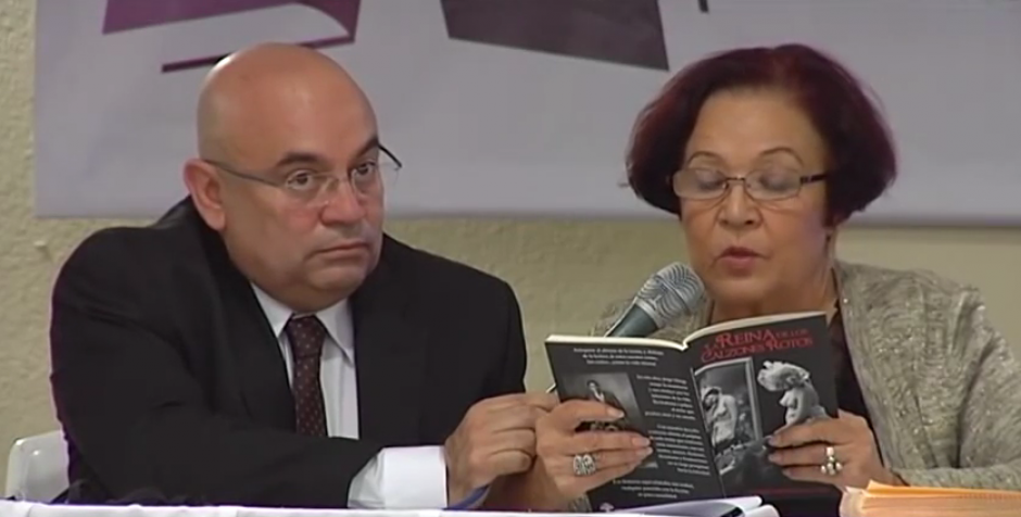 Jorge Ortega durante la presentación de su libro “La Reina de los calzones rotos“ en la X edición de Filgua.&nbsp;