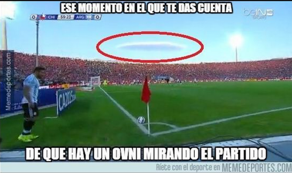 Un supuesto ovni captado por las c&aacute;maras de la televisi&oacute;n.