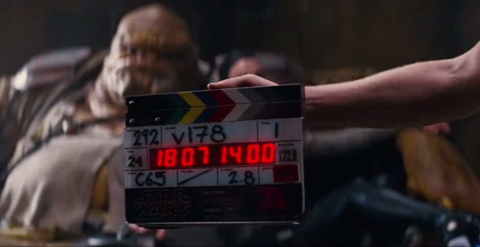 El video detr&aacute;s de c&aacute;maras de la pel&iacute;cula "Star Wars: El Despertar de la Fuerza".