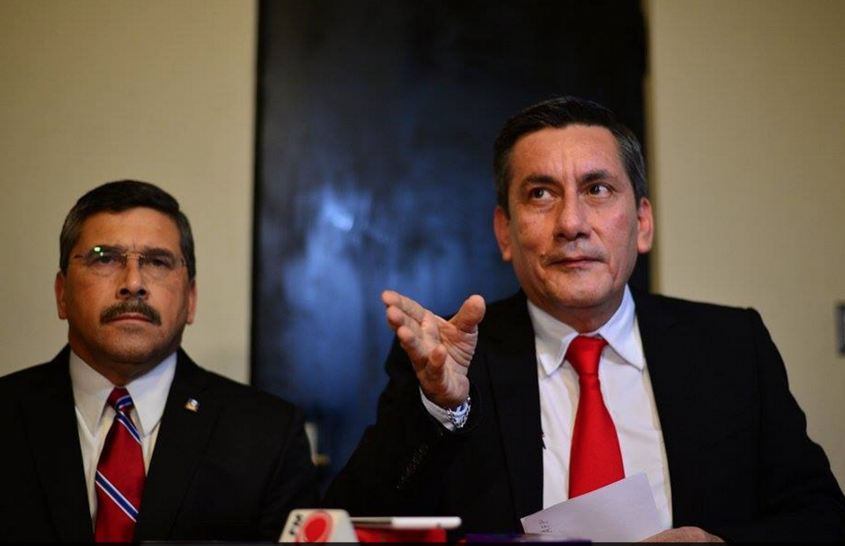 El partido Lider convocó a una conferencia de prensa en la que no permitieron preguntas. (Foto: Wilder López/Soy502)