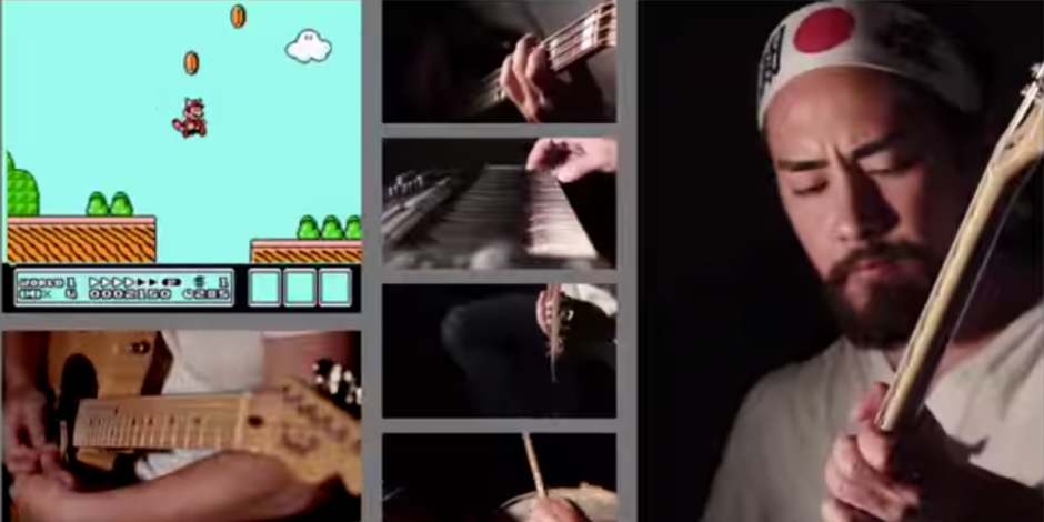El m&uacute;sico recre&oacute; el soundtrack de Mario Bros 3 con sus instrumentos. &nbsp;(Foto: Soy502/YouTube)&nbsp;