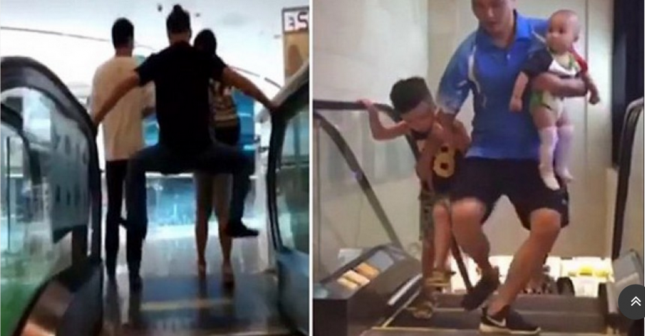 Mucha paranoia se ha formado por las escaleras el&eacute;ctricas. (Foto: YouTube)