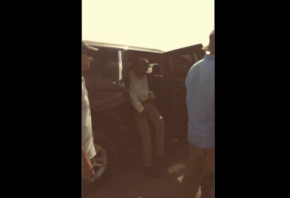 El actor estadounidense Morgan Freeman se encuentra de visita en Petén. (Foto: Jorge Winter)&nbsp;