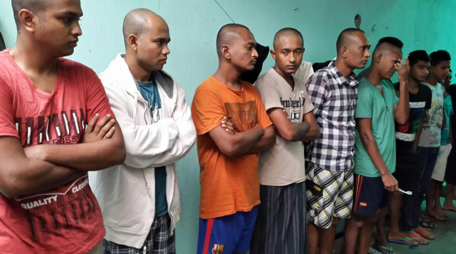 Un grupo de presuntos indocumentados fueron localizados en Pal&iacute;n, Escuintla. (Foto: Polic&iacute;a Nacional Civil)