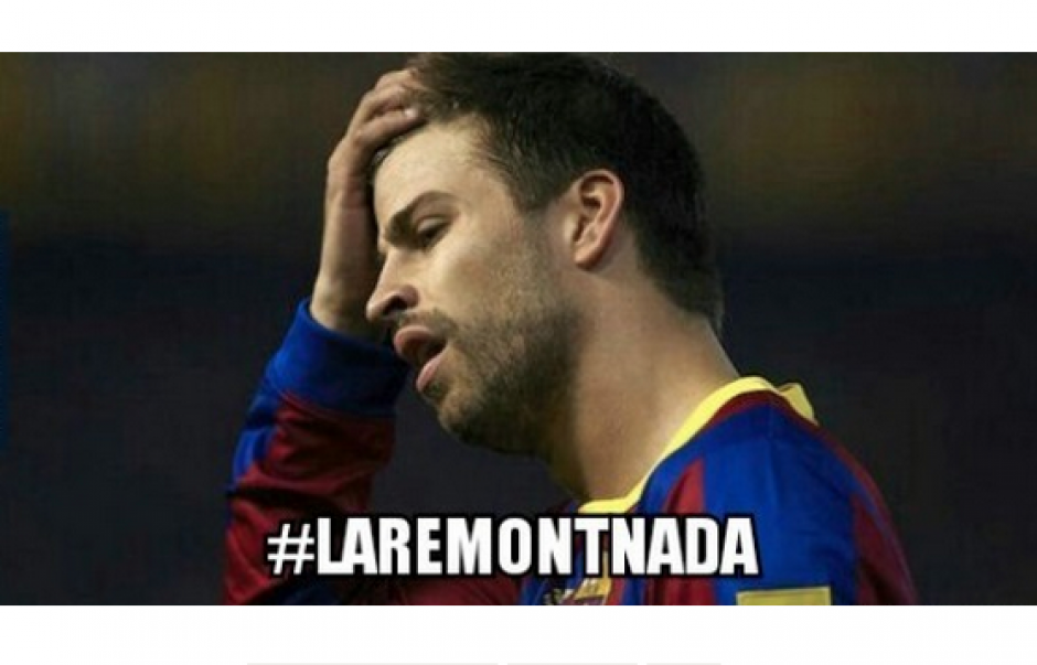 La expulsi&oacute;n de Piqu&eacute; fue motivo de &ldquo;memes&ldquo; en las redes sociales. &nbsp;(Foto: Memedeportes.com)&nbsp;
