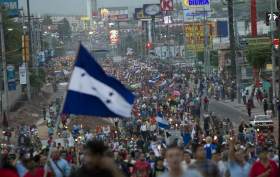 Las marchas pacíficas de los indignados en Honduras se intensifican. &nbsp;(Foto: Archivo/Soy502)&nbsp;