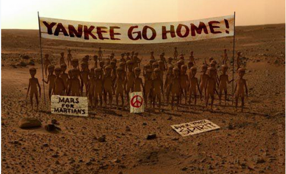 Los memes en las redes sociales llegaron con la nioticia del agua en Marte. &nbsp;(Foto: Twitter)&nbsp;