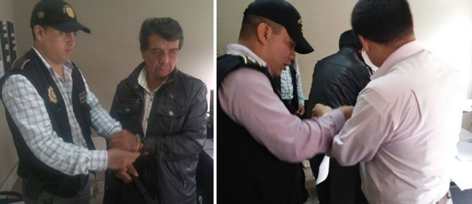 Dos empleados del Ministerio P&uacute;blico fueron detenidos por sustraer dinero de la Fiscal&iacute;a Municipal de Amatitl&aacute;n. (Foto: Polic&iacute;a Nacional Civil)