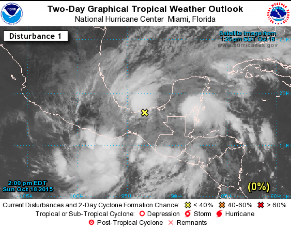 Las autoridades guatemaltecas monitorean dos Sistemas de Baja Presi&oacute;n que afectan el territorio guatemalteco. (Foto: Conred)&nbsp;