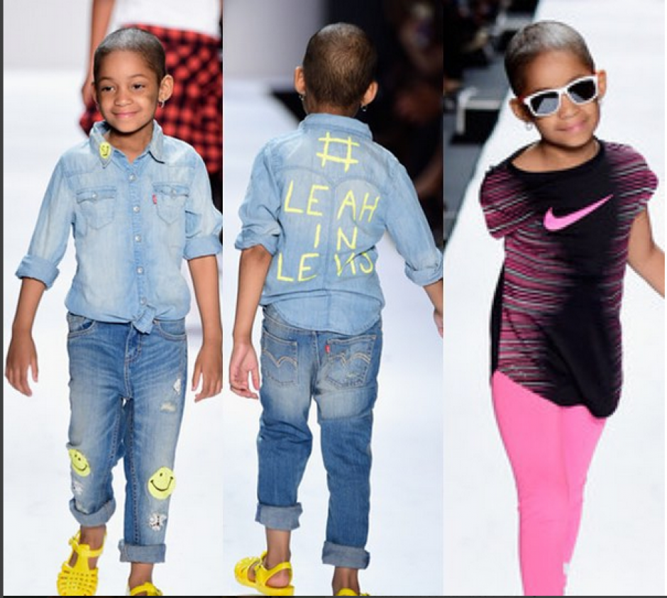 La peque&ntilde;a Leah durante un desfile de modas organizado por la tienda de ropa para ni&ntilde;os Kids Rock! (Foto: Instagram)