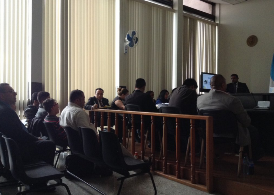 En la audiencia se reprodujeron varias escuchas telef&oacute;nicas. &nbsp;(Foto: Marcia Zavala/Soy502)&nbsp;