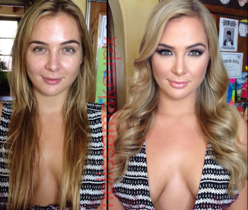 El nombre de la maquillista es Melissa y se est&aacute; volviendo famosa en Instagram por sus transformaciones a famosas actrices del cine para adultos. (Foto: Instagram)