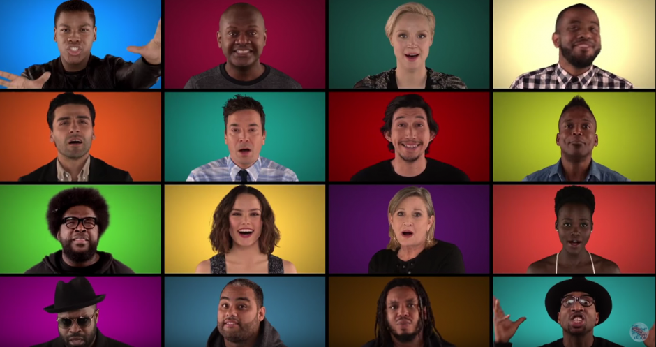 El elenco de Star Wars canta a capela. (Imagen. Jimmy Fallon/YouTube)