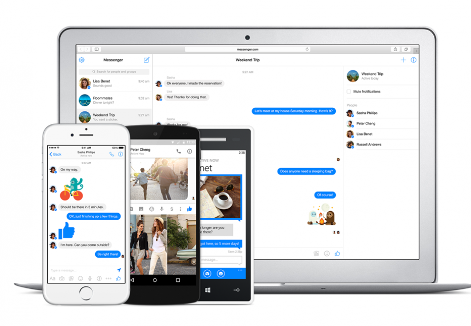 Facebook intenta sumar servicios a Messenger para que los usuarios no dejen de usar la aplicación. (Foto: Facebook Messenger)