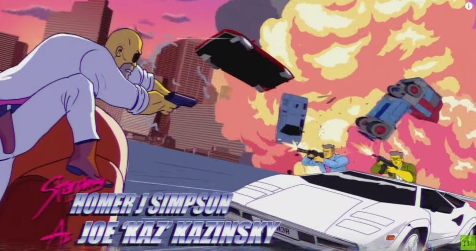 Las im&aacute;genes muestran a Homero con un traje blanco. (Foto: YouTube)