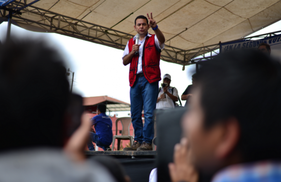 Jimmy Morales realizó pocas promesas y poco concretas, aún así deberá cumplirlas. (Foto: Archivo/Soy502)&nbsp;