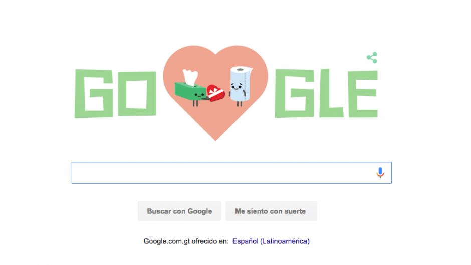 El mayor buscador de Internet cre&oacute; tres doodles animados que celebran el amor y la amistad.&nbsp;