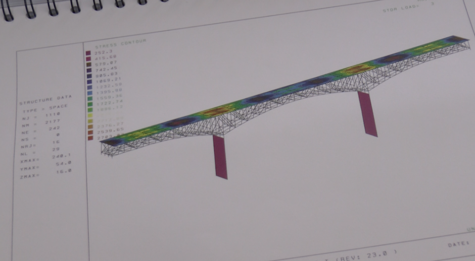 Una de las propuestas de Grupo F&eacute;nix era reforzar el puente Belice con concreto entre sus columnas, como se muestra en la imagen. (Foto: Jes&uacute;s Alfonso/Soy502)