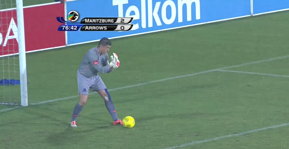 Glenn Verbauwhede, es el portero del equipo de Maritzburg United de Sud&aacute;frica. (Foto: SuperSport/ YouTube)