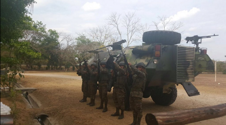 Una tropa militar de Guatemala fue movilizada a la zona de adyacencia con Belice. (Foto: Ejército de Guatemala)&nbsp;