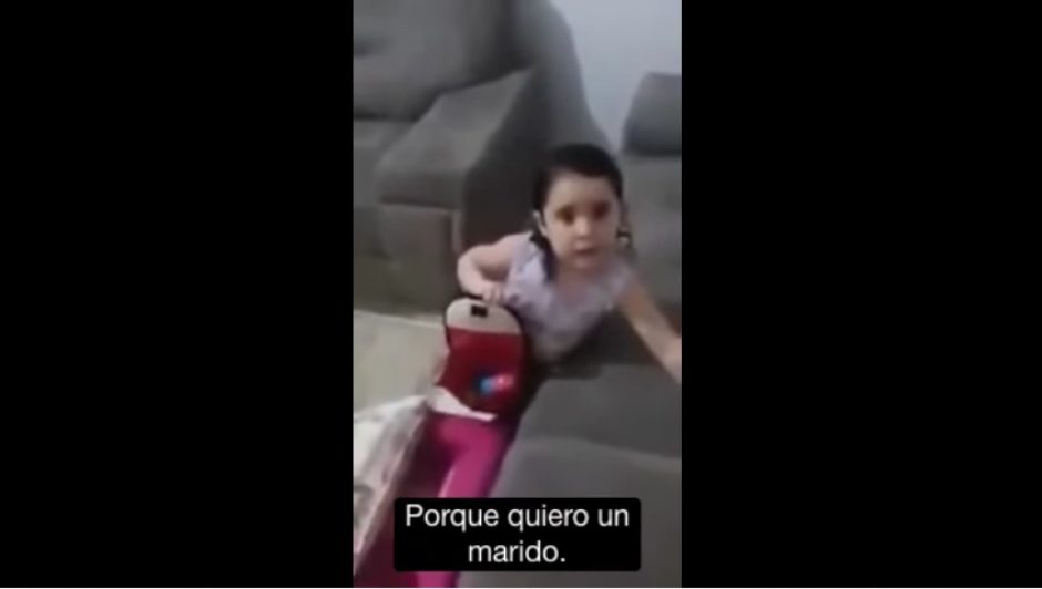 Se viraliza el video de una ni&ntilde;a que quiere encontrar "marido" en Brasil. (Foto: Captura de YouTube)