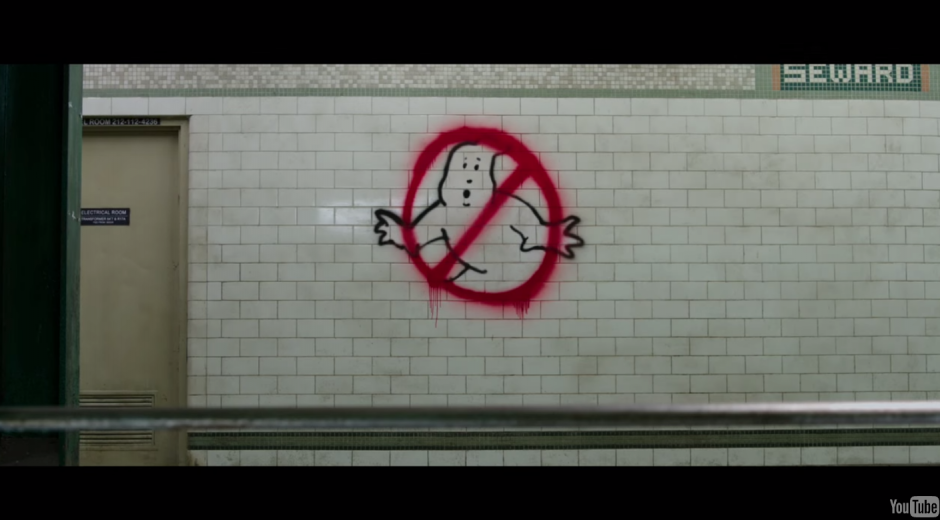 El m&iacute;tico emblema de Los Cazafantasmas. (Foto: Captura de YouTube)