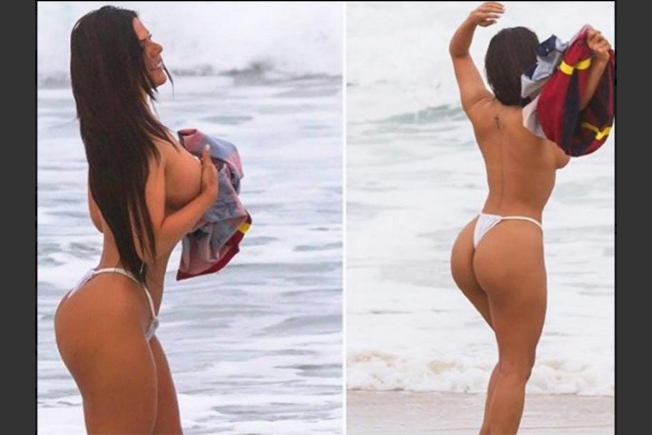 Estas fotos dedicadas a Messi molestaron a Antonella. (Foto: Twitter/@@pasiondeportiv8 )