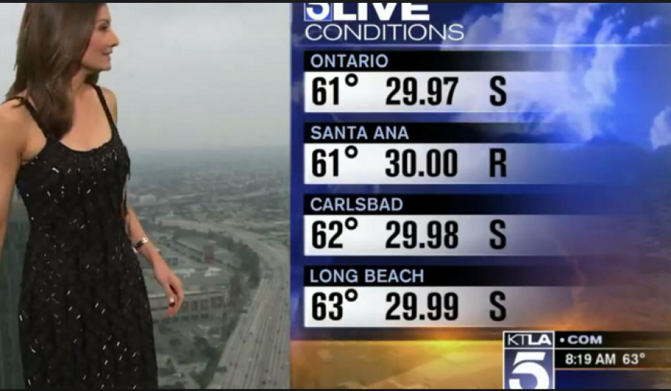 Su vestuario le jug&oacute; una muy mala pasada a la presentadora Libert&eacute; Chan. (Imagen: Captura de pantalla)